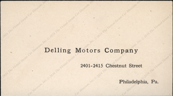 Delling Motors Company Stock Subscription Sheet with envelope, January 1925